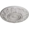Ekena Millwork Whitman Ceiling Medallion (For Canopies up to 3 3/4"), Hnd-Painted Ultra Pure White, 13"OD x 1 3/8"P CM13WHUWF - alternate 2
